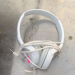 Sony White Over-Ear Headphones